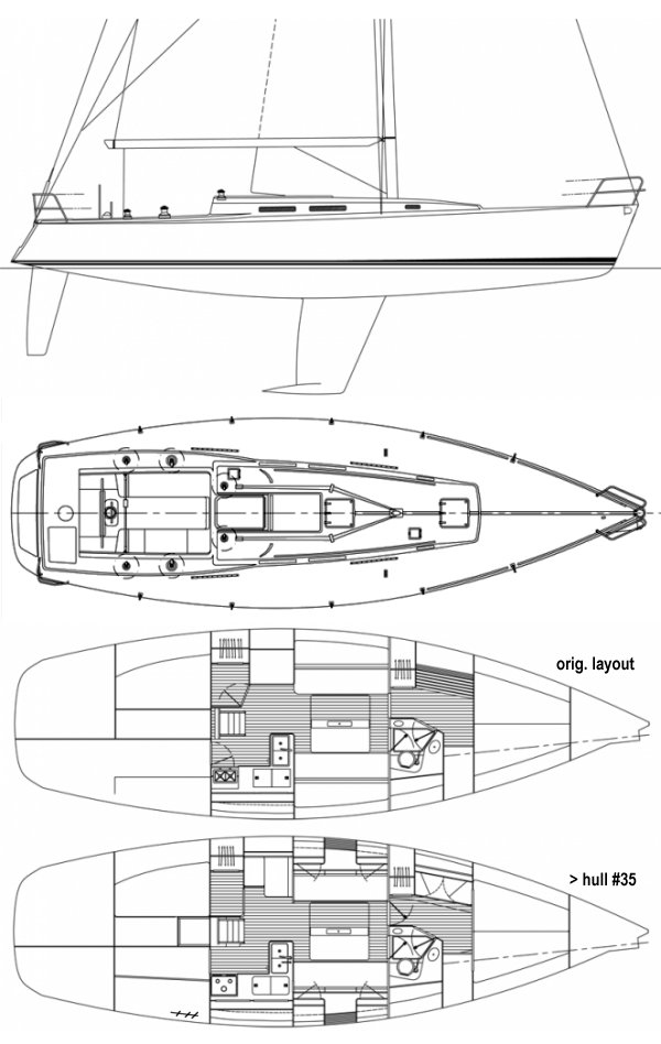 j130 sailboat specs