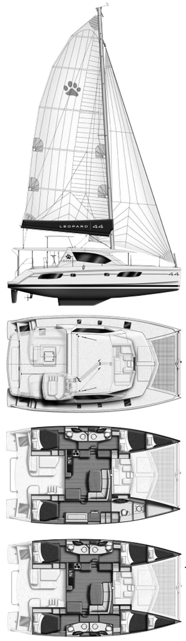 leopard 44 catamaran specs