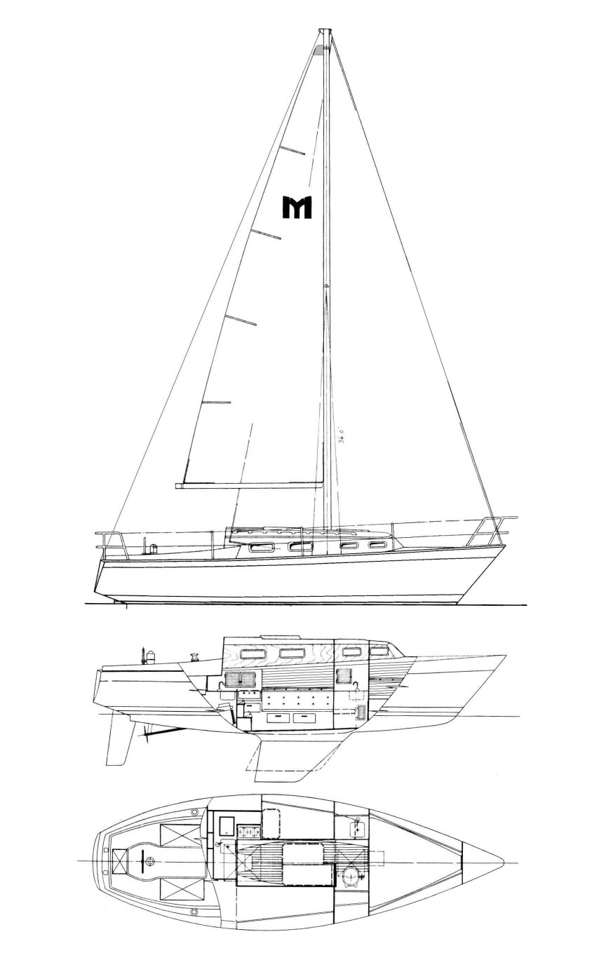 mariner 28 sailboat specs